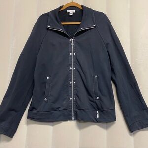 St. John Sport Women’s Jacket Large Full Zip Athleisure Quiet Luxury Designer